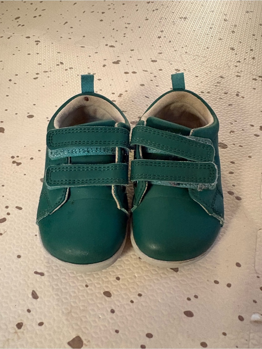Toddler Green Velcro Sneakers - Easy On/Off Casual Shoes